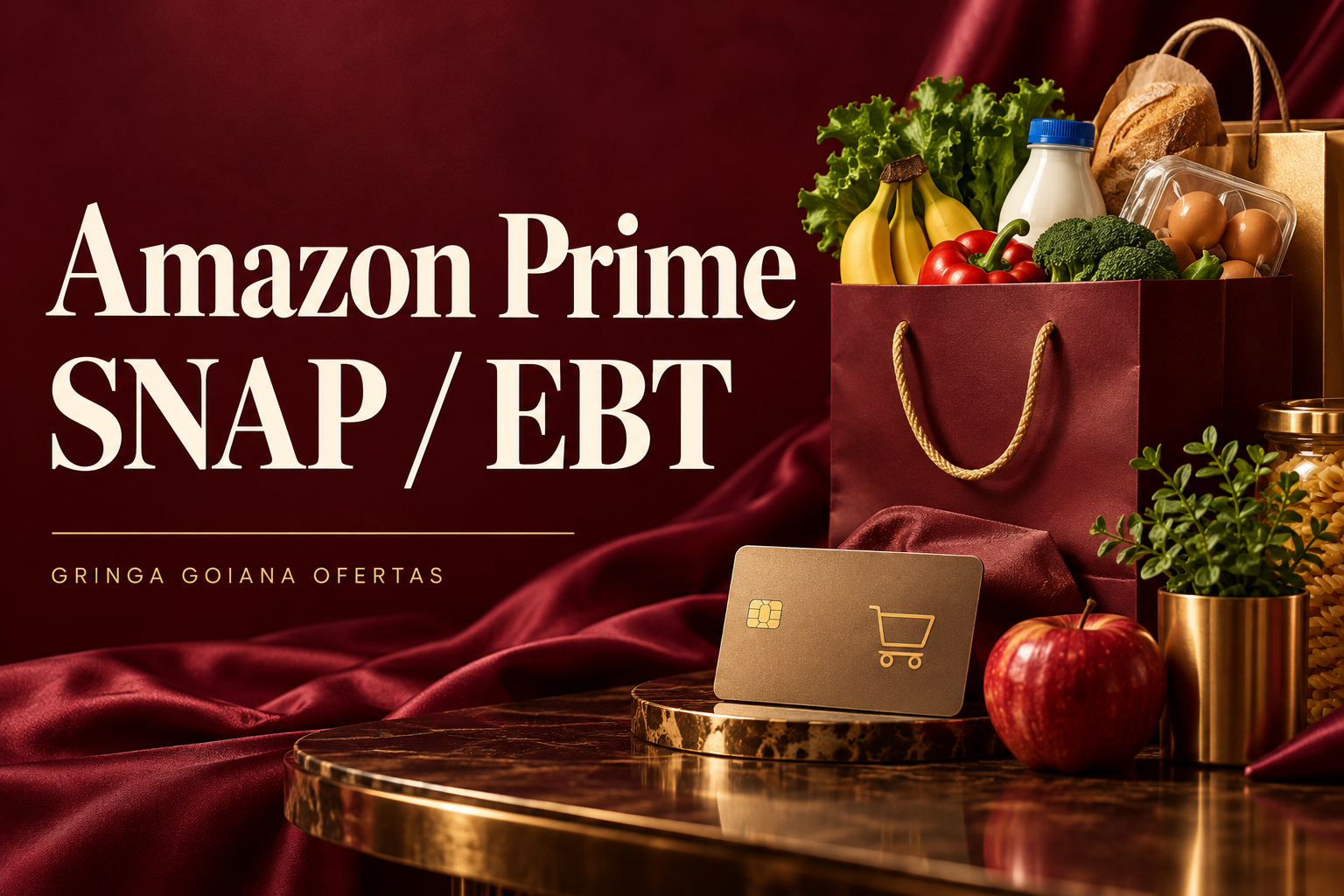 Amazon Prime com desconto para quem tem SNAP/EBT 💙